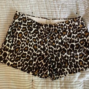 J. Crew Factory Leopard Print shorts